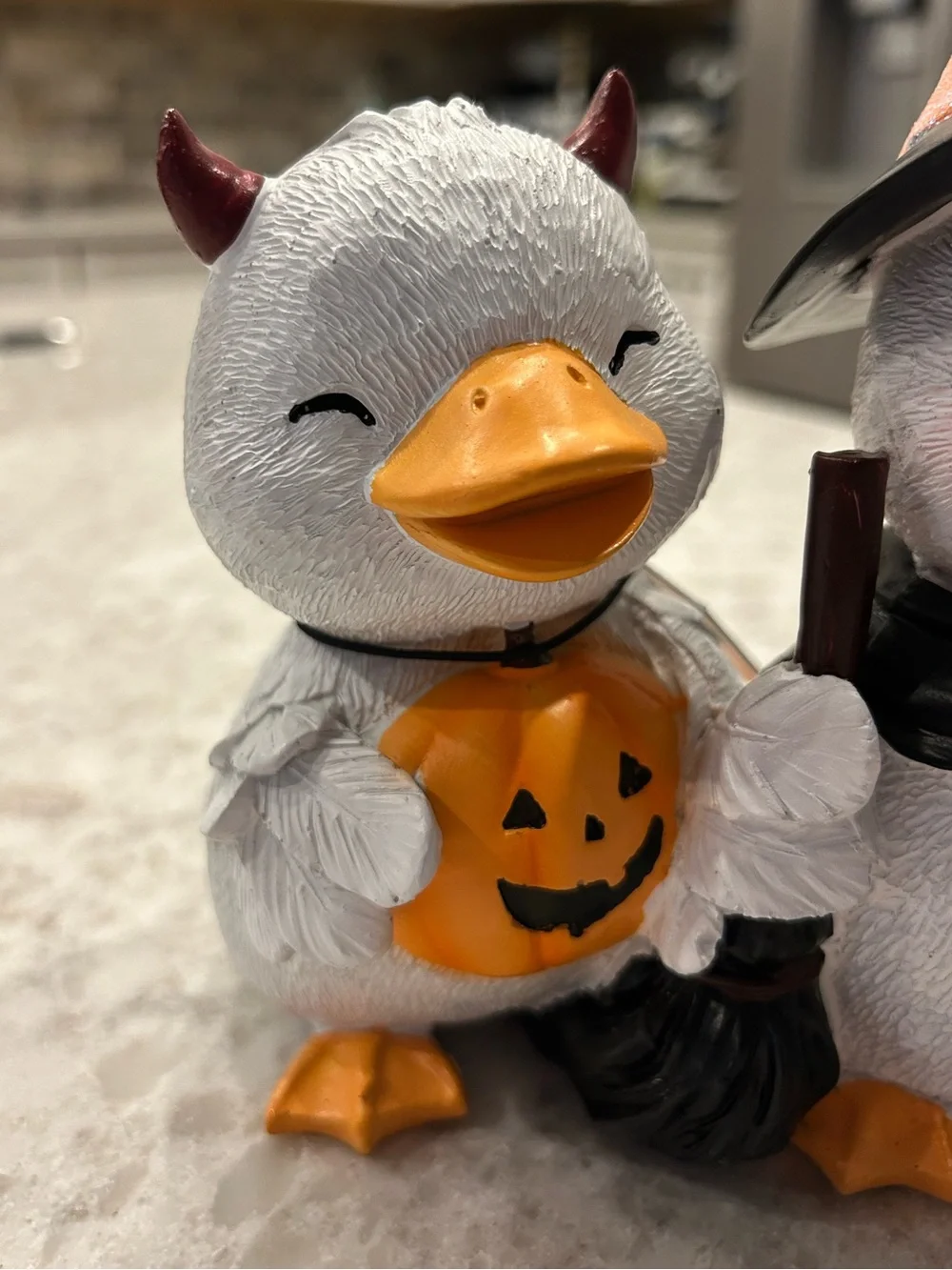 “New” Ghoulish Halloween Duck Trio -Devil/Witch/Bat